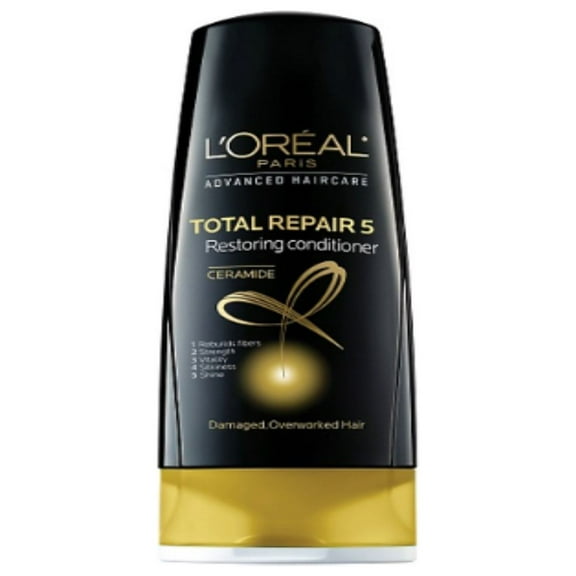 L'Oreal Paris Elvive Total Repair 5 Repairing Conditioner, 12.6 fl oz (4 pack) (Bundle)