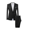 thumbnail image 2 of Rciityk 3 Piece Suit Men nSolid Tuxedo Suit Set One Button Slim Breasted Party Blazer with Shirts and Pants Elegant Business Set Wedding Partys Dress, 2 of 4