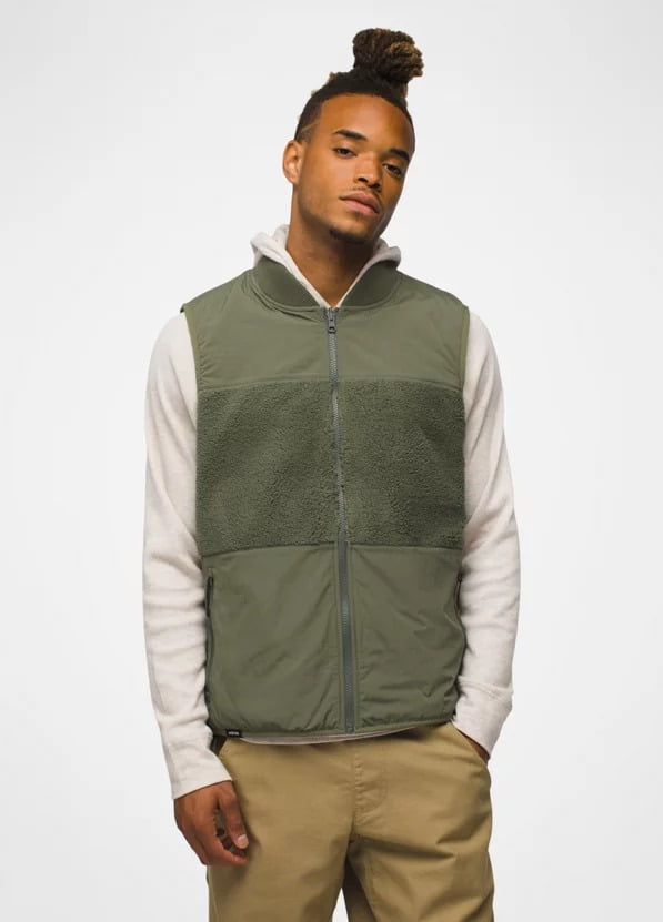 Dark Brown Tweed Vest For Men, Large Made By Emerald Isle