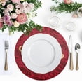 thumbnail image 5 of GZHJMY Artistic Red Rose Placemats 1Pcs,Holidays PVC Weave Place Mats Table Mats Non-Slip Easy to Clean for Home Kitchen BBQ Party Table Decor,15.4", 5 of 7