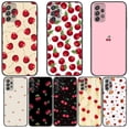thumbnail image 2 of Funda de teléfono con cerezas para mujer, carcasa negra para Samsung Galaxy A70, A50, A51, A71, A52, A40, A30, A31, A90, A20E, 5G, a20s qiuyongming unisex, 2 of 2