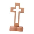 thumbnail image 2 of Standing Cross Wooden Cross Tabletop Cross with Detachable Base for Home Decor Religious Ceremonies, 2 of 9