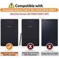 thumbnail image 2 of Case Fit Galaxy Tab A 10.1 2016, Heavy Duty Full Body Rugged Cover with Built-in Screen Protector for Samsung Galaxy Tab A 10.1 2016 Tablet (Sm-T580/Sm-T585, No Pen Version) Only, Black…, 2 of 7