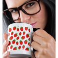thumbnail image 2 of 3drose, Print of Strawberries, 11oz Two-tone Black Mug, 2 of 6