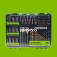 thumbnail image 2 of Greenworks 150 Pc Drill and Drill Bit Set with Case PA50103A1, 2 of 7
