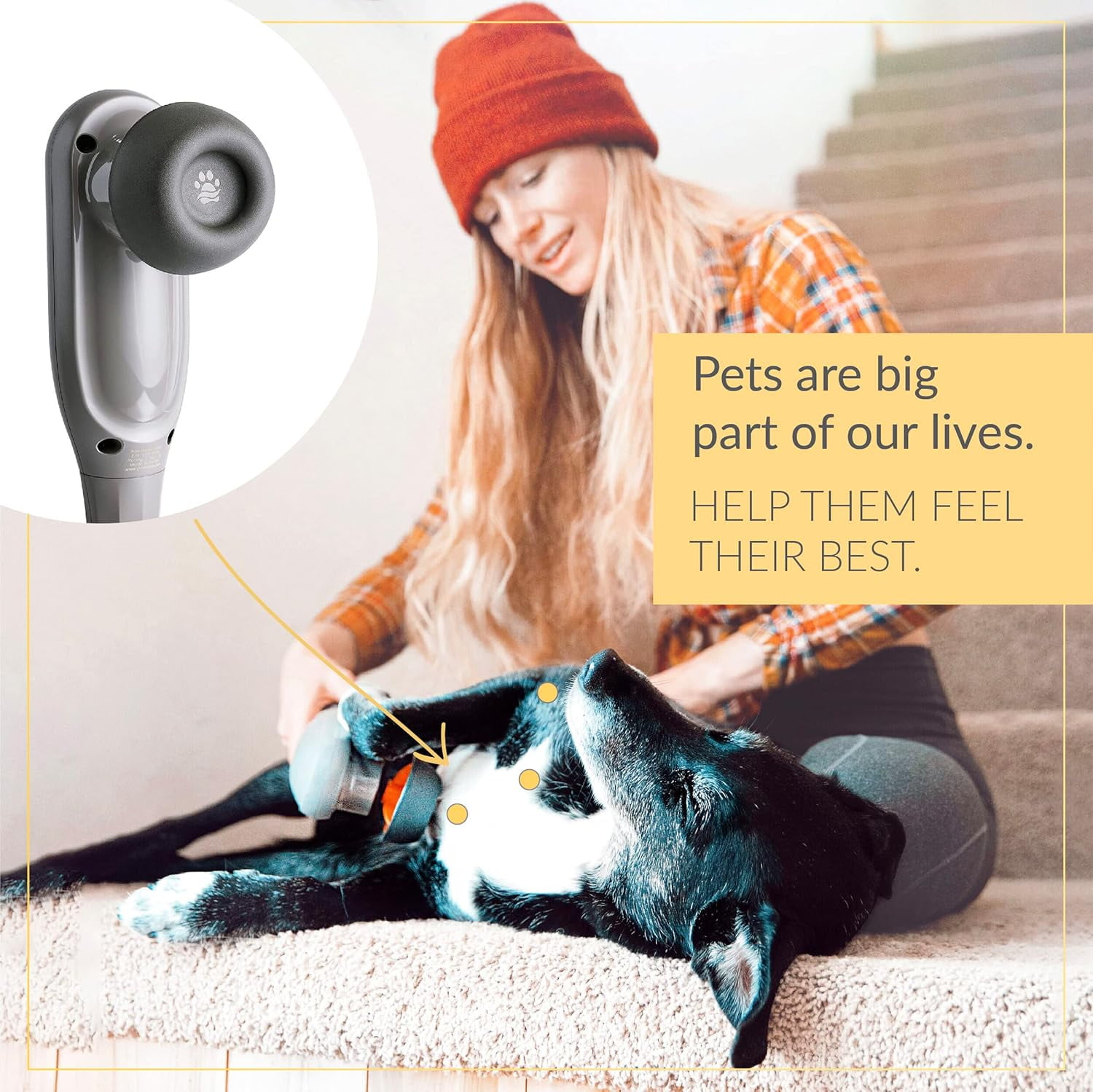 Convertible 3-in-1 Massage Gun Deep Tissue with Extended Handle for Back Pain Relief