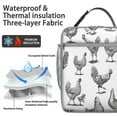 thumbnail image 2 of Chick Insulated Lunch Box Women Reusable Lunch Tote Bag with Detachable Handle Cooler Tote Bag Picnic Hiking, 2 of 6