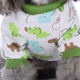 thumbnail image 1 of Pijamas de algodón para perros Trajes de cuatro patas de dibujos animados Ropa encantadora para mascotas (Dinosaurio L) Tmvgtek Para estrenar, 1 of 9