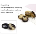 thumbnail image 4 of 10 PCS 4 Holes Round Pattern Resin Buttons Flatback Sewing Button Favorite Findings Basic Buttons for Clothing Arts Crafts Projects DIY Decorations Sewing Accessories (18 mm, 13#Coffee), 4 of 11
