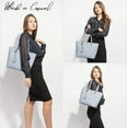 thumbnail image 7 of YOUI-GIFTS Handbags for Women Large Purses Faux Leather Tote Bag School Shoulder Bag with External Pocket, 7 of 7