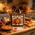 thumbnail image 5 of Twfbrm Halloween Fall Tote Bag for Women, Autumn Waterproof Shoulder Bag with Pumpkin and Maple Leaf Print Design, Autumn Decorative Lightweight Handbag for Shopping, Outdoors, Thanksgiving Decor, 5 of 6
