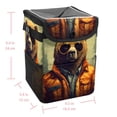 thumbnail image 5 of Xiong Fugu Mini Trash Can for Car: Foldable, with Lid, Leak-Proof, and Hanging Storage Bag, 5 of 6