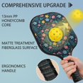 thumbnail image 2 of Pickleball Paddles Set,Pioneer Flower Floral Print Pattern Fiberglass Surface Pickleball Racket Set with 2 Indoor Outdoor Pickleball Balls and Pickleball Bag,Pickle-ball Equipment, 2 of 6