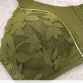 thumbnail image 4 of GUACER Womens Plus Size Bra Front Closure Elegant Lace Wirefree Bralette, Breathable Full Coverage Support Bra, 4 of 9