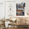thumbnail image 5 of Elephant Stock Lake House Rules Typography Wall Art - Vertical Canvas Wall Art - Living Room Wall Decor - Inspirational And Typography Canvas - Gray And Brown Decor - 8" x 12", 5 of 8