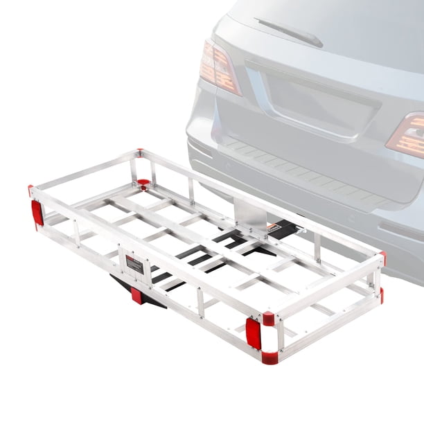 Transportador de carga Hitch VEVOR de aluminio con capacidad para 500 libras, 49,4 x 22,4 x 7,1 pulgadas