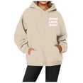 thumbnail image 1 of WEAIXIMIUNG Robe Chandail en Molleton Filles Mode Décontractée Imprimé à Capuche Manches Longues avec Poche Haut, 1 of 4