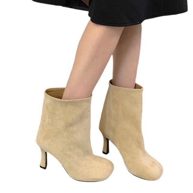 Botas Occidental Las Mujeres Combinadas Sin Deslizamiento Resbalón para El Invierno Otoño