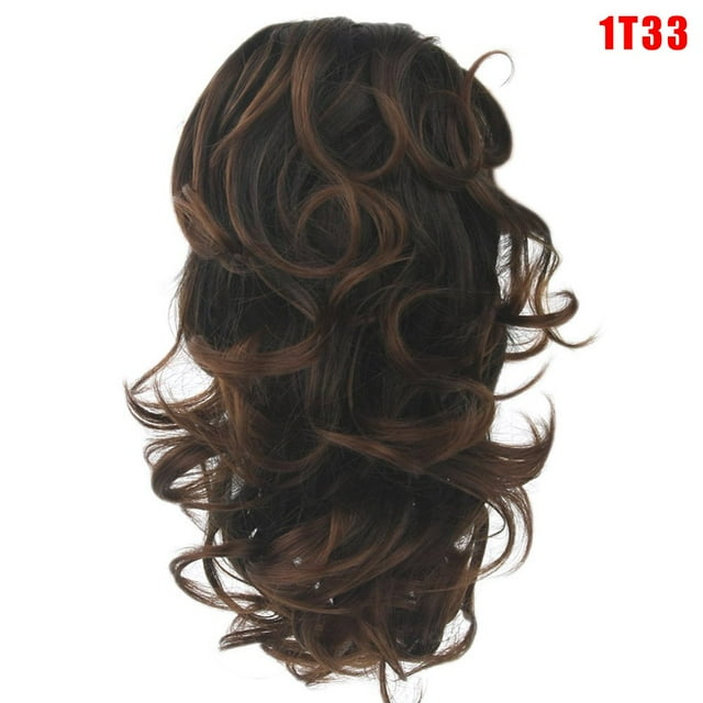 Claw Thick Wavy Wig Curly Long Layered Ponytail Wig Clip On Hair Extension New