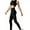 Black, variant on MIASHUI Side Triangle Mesh Workout Pants Elastic Slim Yoga Leggings See-Through Running Pants Black,M
