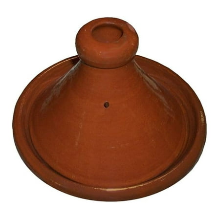 Terracotta Tagine Moroccan Cookware - 8 Inch Small Clay Pot with Lid - Traditional Cooking Pot for Stovetop & Oven - Handmade Baker for Stews & Casseroles