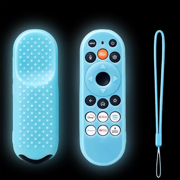 GJX Cover for Vizio/Onnxrt181Xrt290 Wrt290Xrt29Xsilicone Case Protector Glowin Dark Blue Remote Cover for Vizioxrt290