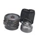 thumbnail image 5 of Juego de cocina para acampar con bolsa de almacenamiento, utensilios de cocina plegables, olla y sartén Mango negro, 5 of 9