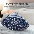 thumbnail image 4 of Yayeee Pillowcase Queen Size Set of 2 Satin Wrinkle Resistant Envelope Pillow Case, Blue Fireworks Pattern, 4 of 8