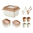 thumbnail image 2 of Dinnerware Sets Outdoor Tableware Set Stackable Cups Box Nordic Reusable Camping Style A, 2 of 7