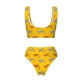 thumbnail image 5 of Daiia Leopard Print Women's Bikini Set Two Piece Swimsuit High Waisted Bikini Adjustable Straps Bikini Perfect for Beach, Pool, and Summer Vacation-XX-Large, 5 of 9
