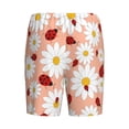 thumbnail image 2 of Lsque Daisy and Ladybug Mens Sleep Pajama Shorts,Short Pajama Pants, Cotton Ultra-Soft Knit-3X-Large, 2 of 9