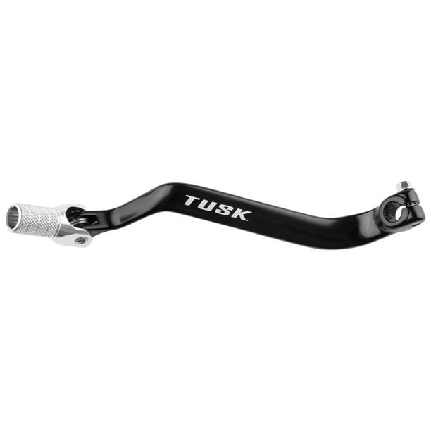 Tusk Folding Shift Lever +10mm Black/Silver Tip for Kawasaki KLR650
