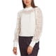 thumbnail image 1 of Blusa Corta de Encaje 1.STATE para Mujer Blanquecino Extra Pequeña Crop Top, 1 of 1