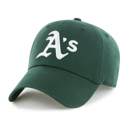 MLB Athletics Team Color Unstructured Clean Up Hat