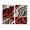 Red, variant on Blue Marble Kitchen Curtains 84 Inch Length, Grey Gold Texture Vintage Farmhouse Art Grommet Top Bedroom Living Room Curtains, Light Filtering Cafe Curtain Drapes 2 Panels Set 104''x84''