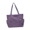thumbnail image 3 of Bolso tote de lona, ​​bolso de fin de semana moderno, bolso cruzado para ir de compras, bolso de viaje para mujer. Violeta, 3 of 7