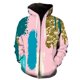 thumbnail image 1 of Sudadera con capucha y cremallera con estampado 3D de invierno con pintura de arte de grafiti para mujer y hombre, tops casuales de moda de gran tamaño, 1 of 6
