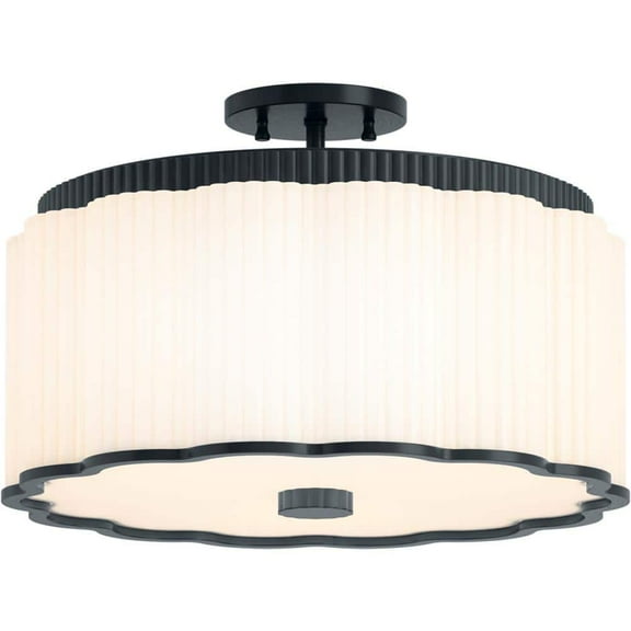 Kohler Lighting 27437-Sf03 Tresdoux 3 Light 16  Wide Semi-Flush Drum Ceiling Fixture -