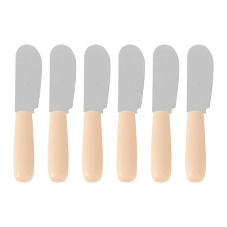 

6pcs Stainless Steel Plastic Handle Butter Silicone Kitchen Utensil Set Cooking Tools(Plastic Handle)