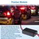 thumbnail image 5 of Controlador de luces estroboscópicas para automóviles Unique Bargains, módulo de destello LED a prueba de agua para automóvil/motocicleta 12V 12W luz de freno trasera universal negro 1 pieza, 5 of 6