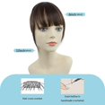 thumbnail image 2 of Clip en flequillo YONGSHENG cabello humano Marrón oscuro, 2 of 5