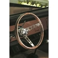 thumbnail image 2 of Grant Classic Wood Steering Wheel, 13-1/2 in. Diameter, Walnut Finish, Chrome 3-Spoke Design, 2 of 5
