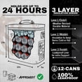 thumbnail image 2 of Cooler SHITI Boozer 12 latas, suave, impermeable, 24 horas, con aislamiento, 2 of 8