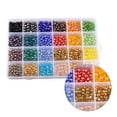 thumbnail image 7 of DESIGNICE 1200pcs/box 6mm Crystal Glass Beads with Hole for DIY Craft Bracelet Necklace Jewelry Making, 7 of 7