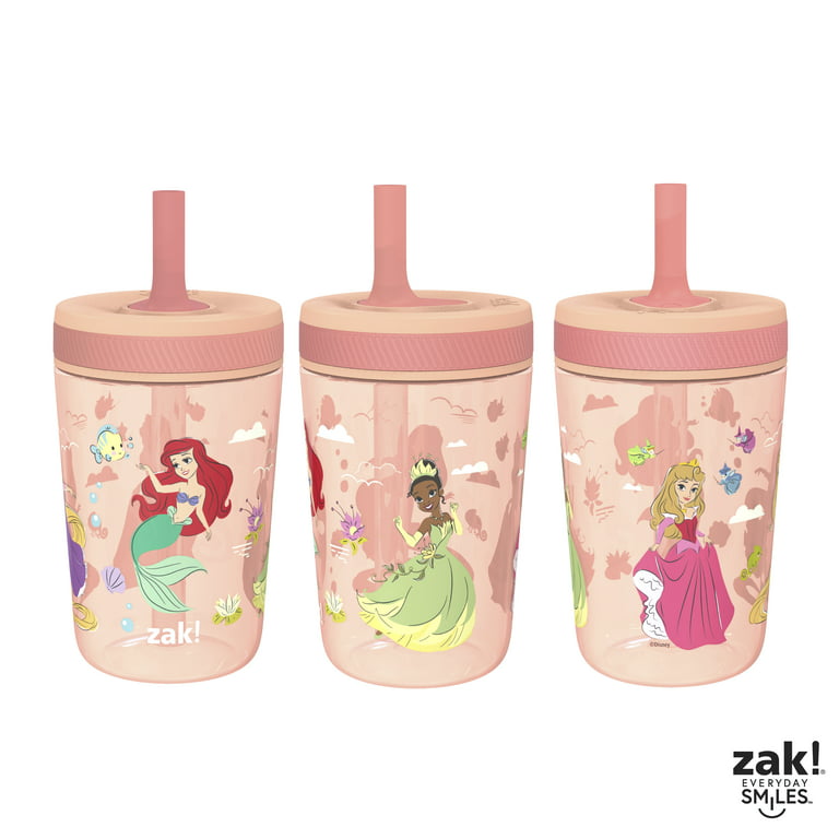 Zak Designs Disney 15 ounce Plastic Tumbler with Lid and Straw, 2