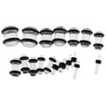 thumbnail image 3 of EHJRE 36pcs Ear Gauge Stretching Kit Tapers w/ Rubber O- 14G-00G Clear Transparent, 3 of 9