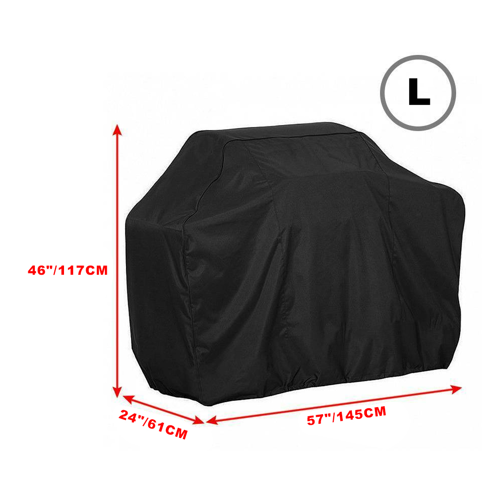 BBQ Grill Cover,57 inch Heavy-Duty Gas Grill Cover Rip-Proof,UV & Water-Resistant For Weber,Brinkmann,Char Broil etc,L - image 2 of 6