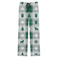 thumbnail image 5 of Xcmzpl Men's Flannel Pajama Pants Christmas Gnome Snowflakes Sleep Lounge PJ Bottoms Plaid Sleep Pants Sleepwear with Pocket, 5 of 10