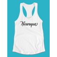 thumbnail image 3 of Nicaragua Cursive  Tank Women -Image by Shutterstock, Female Medium, 3 of 4