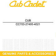 CUB CADET 703-27495-4021 Yellow Steering Column Cover Ultima ZTS1 ZTS2 KH Fab